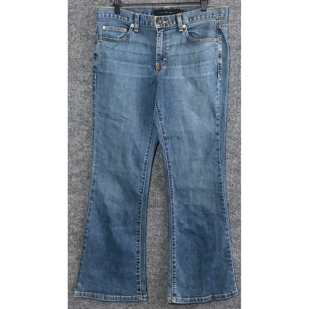 Calvin Klein Jeans Women's‎ Size 8 Flare Blue Denim Jeans